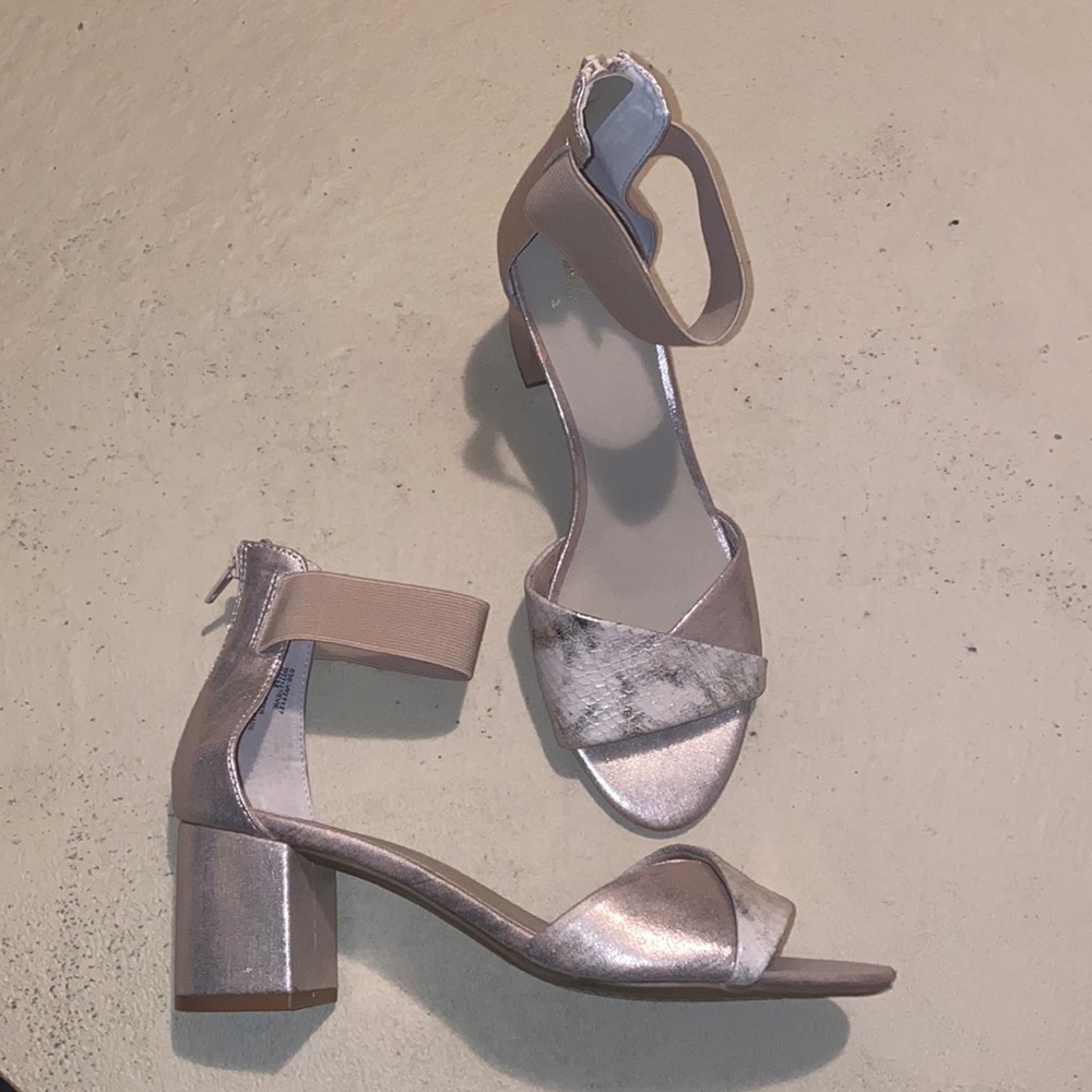 White Mountain Block Heel Sandal
